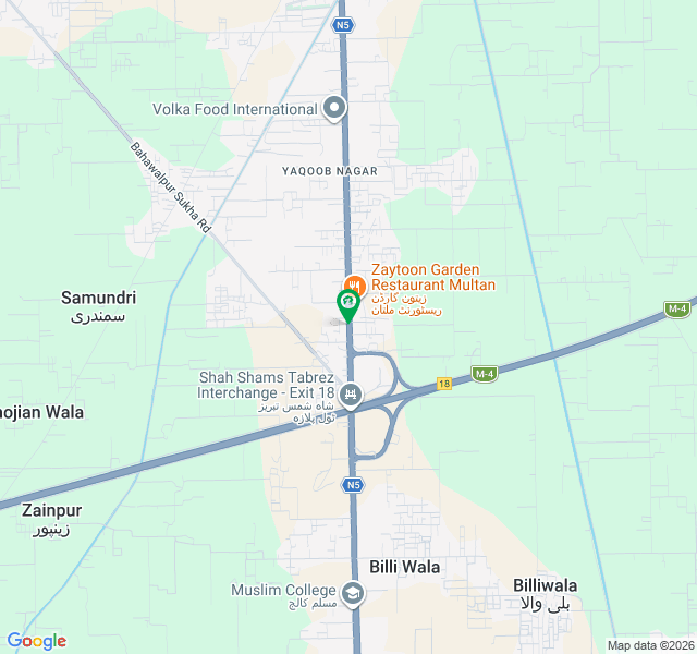 220 Kanal Commercial Land At Shah Shams Motorway Multan