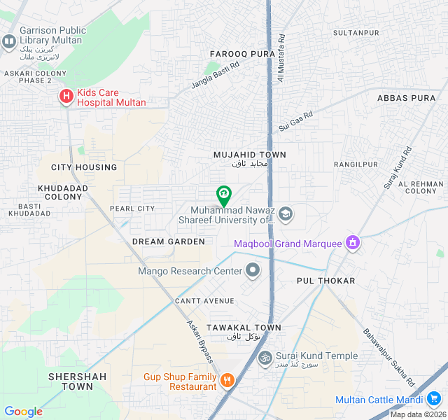 5mrla plot smart city Purana SHUJABAD road