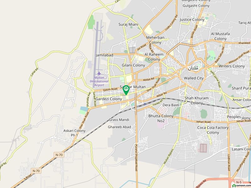 28.5 Marla plot on Mall Road, Multan Cantt