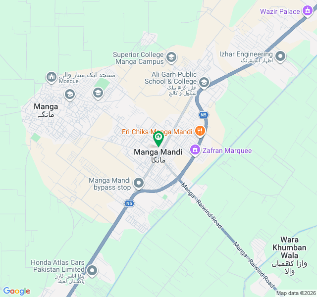 119 Kanal Plot For Sale At Multan Road Lahore Manga Mandi, Lahore