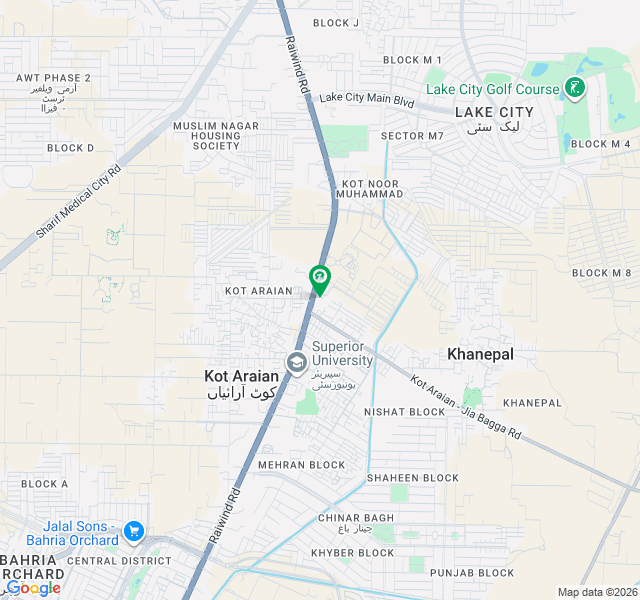 6 Kanal Plot For Rent