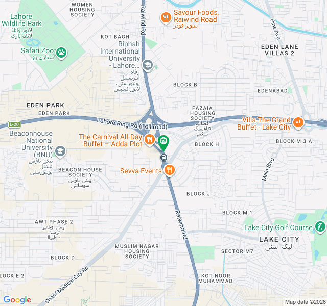 Commercial Plot for Sale on Main Raiwind Road