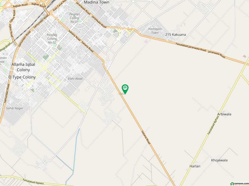 پی جی ایس ایچ ایف - بلاک اے 2 پنجاب گورنمنٹ سرونٹ ہاؤسنگ فاؤنڈیشن,فیصل آباد میں 1 کنال رہائشی پلاٹ 1.68 کروڑ میں برائے فروخت۔