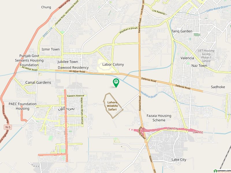ڈریم گارڈنز - بلاک کے ڈریم گارڈنز,ڈیفینس روڈ,لاہور میں 5 مرلہ رہائشی پلاٹ 1.0 کروڑ میں برائے فروخت۔