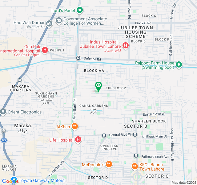 Plot For Sale In Canal Garden