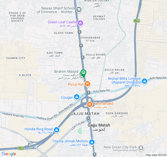 2 Marla Non Corner Commercial Plot For Sale On Ferozpur Road Prime Location Opposite Metro Station