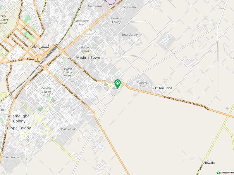 فرید ٹاؤن فیصل آباد میں 1 کنال رہائشی پلاٹ 1 کروڑ میں برائے فروخت۔