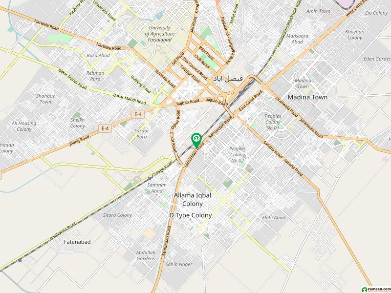 کینال پارک فیصل آباد میں 18 مرلہ رہائشی پلاٹ 2.25 کروڑ میں برائے فروخت۔