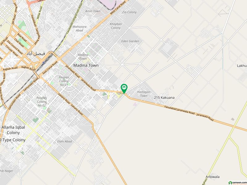 پائن گارڈن جڑانوالہ روڈ فیصل آباد میں 5 مرلہ رہائشی پلاٹ 27.5 لاکھ میں برائے فروخت۔