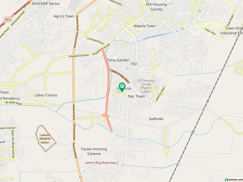 26-Kanal Residencial Plot For Sale In On 60 Feet Road Valencia Town Lahore