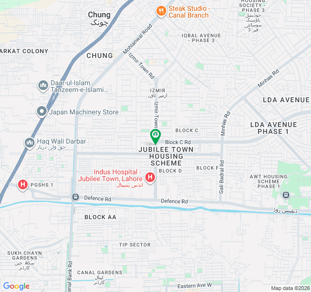 جوبلی ٹاؤن لاہور میں 10 مرلہ رہائشی پلاٹ 1.3 کروڑ میں برائے فروخت۔