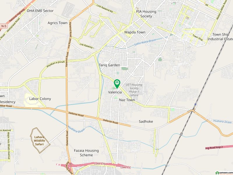 ویلینشیاء - تجارتی زون سی ویلینشیاء ہاؤسنگ سوسائٹی لاہور میں 1 کنال رہائشی پلاٹ 1.8 کروڑ میں برائے فروخت۔