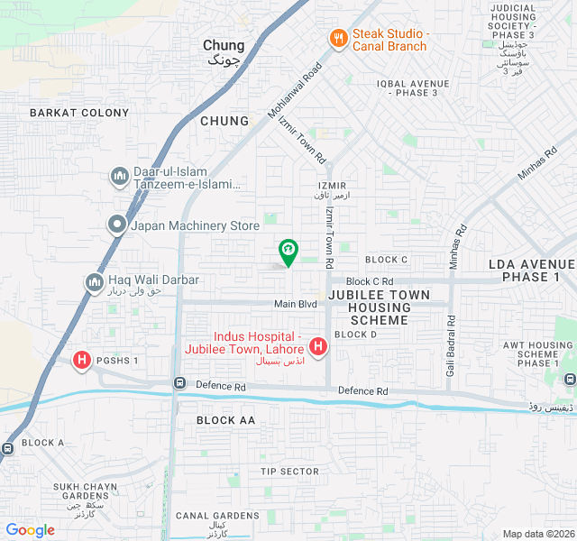 جوبلی ٹاؤن لاہور میں 10 مرلہ رہائشی پلاٹ 1.38 کروڑ میں برائے فروخت۔