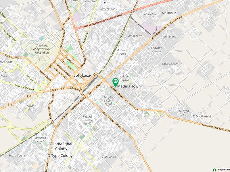 مدینہ ٹاؤن فیصل آباد میں 11 مرلہ کمرشل پلاٹ 7 کروڑ میں برائے فروخت۔