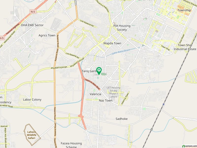 1 Kanal Facing Park Plot For Sale In Valencia Lahore