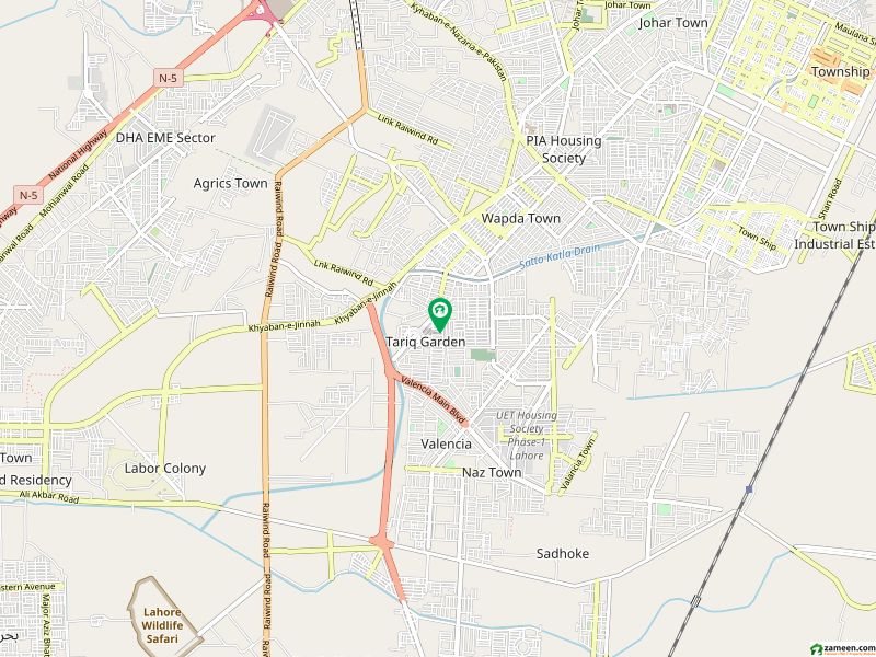 طارق گارڈنز ۔ بلاک ای طارق گارڈنز,لاہور میں 5 مرلہ رہائشی پلاٹ 1.6 کروڑ میں برائے فروخت۔