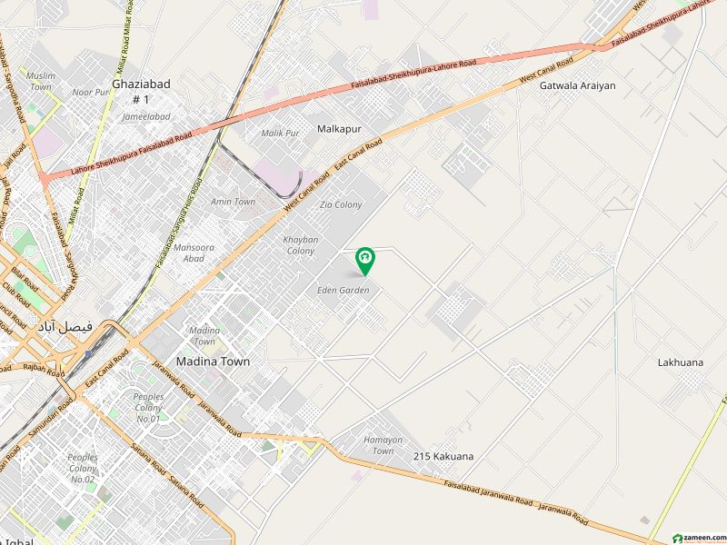 چک 208 روڈ فیصل آباد میں 2 کنال کمرشل پلاٹ 12 کروڑ میں برائے فروخت۔