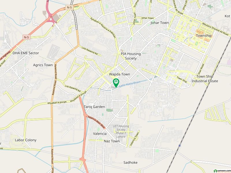 Wapda Town Lahore - 1 Kanal Plot Best Location On 60 Feet Roads