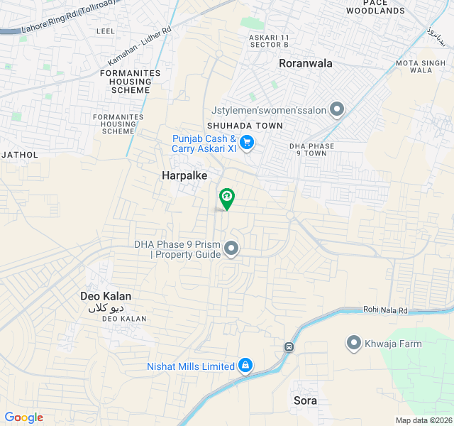 ڈی ایچ اے فیز9 پریزم ڈی ایچ اے ڈیفینس,لاہور میں 1 کنال رہائشی پلاٹ 2.55 کروڑ میں برائے فروخت۔