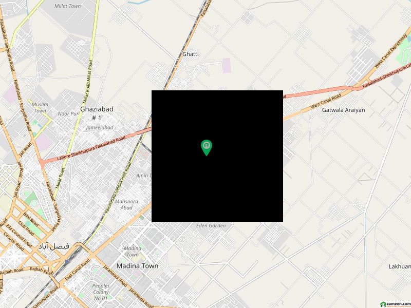 کینال روڈ فیصل آباد میں 1 کنال رہائشی پلاٹ 11.4 کروڑ میں برائے فروخت۔