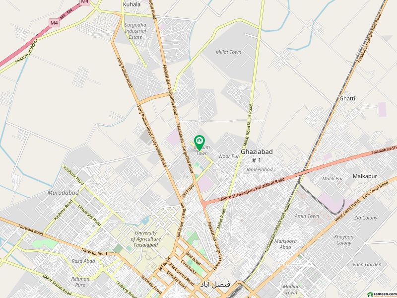 مسلم ٹاؤن فیصل آباد میں 1 کنال مکان 3 کروڑ میں برائے فروخت۔