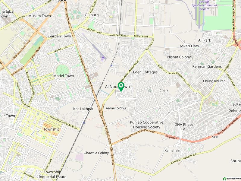 النور ٹاؤن لاہور میں 1.5 کنال رہائشی پلاٹ 3.6 کروڑ میں برائے فروخت۔