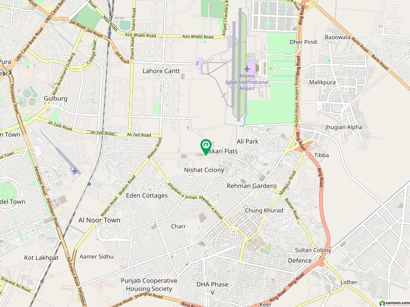 نشاط کالونی لاہور میں 3 مرلہ رہائشی پلاٹ 27 لاکھ میں برائے فروخت۔