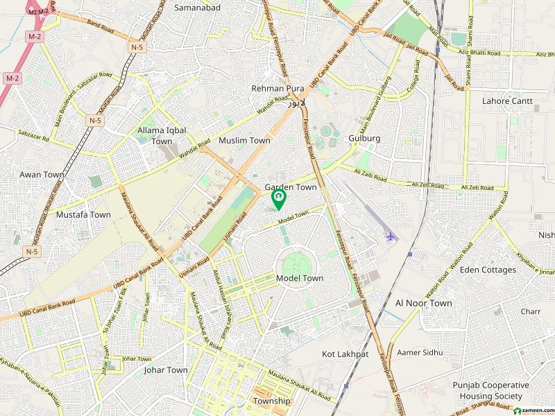 گارڈن ٹاؤن - شیر شاہ بلاک گارڈن ٹاؤن لاہور میں 5 کمروں کا 1 کنال مکان 5.5 کروڑ میں برائے فروخت۔
