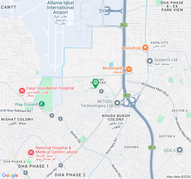 8 Marla Commercial Plot In Divine Garden Near Metro Store Main Airport Road