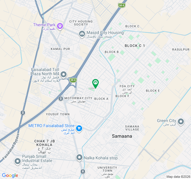 موٹروے سٹی فیصل آباد میں 7 مرلہ رہائشی پلاٹ 85.0 لاکھ میں برائے فروخت۔