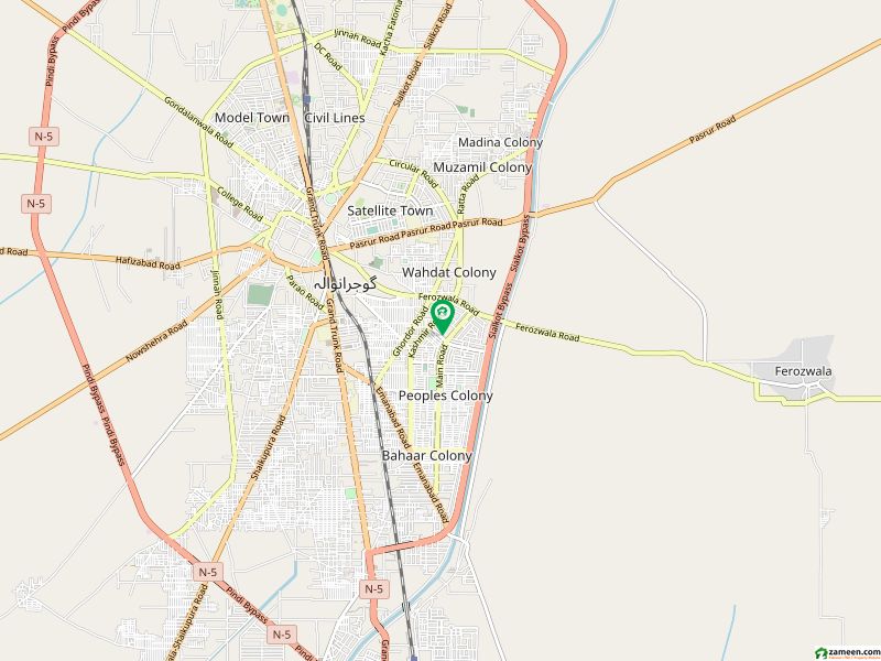 پیپلز کالونی ۔ بلاک ڈبلیو پیپلز کالونی گوجرانوالہ میں 5 مرلہ مکان 1 کروڑ میں برائے فروخت۔