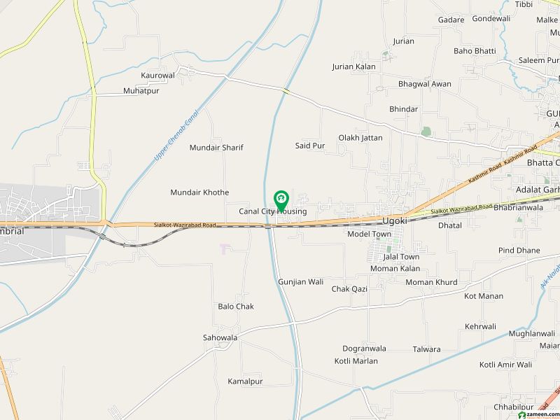 Prime Location In Canal City Housing Society Of Sialkot, A 2 Marla Commercial Plot Is Available