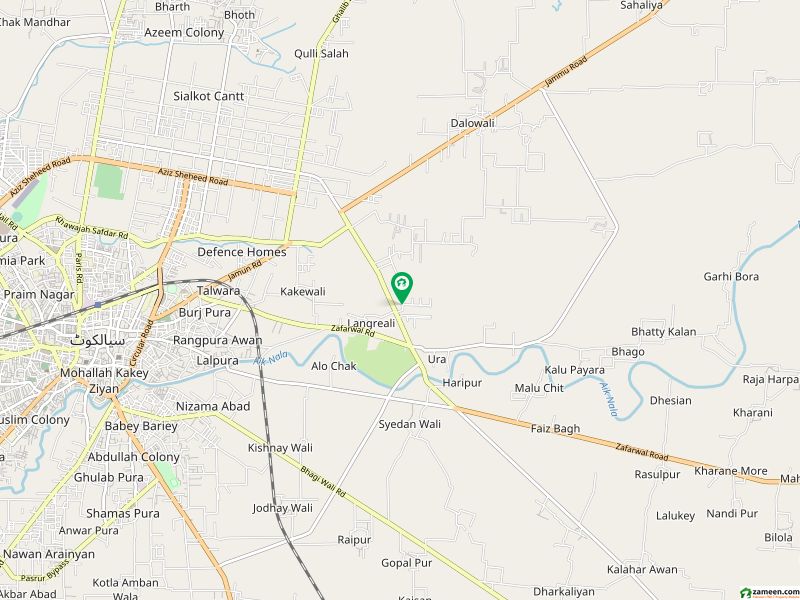 کینٹ ہاؤسنگ سکیم چناب رینجرز روڈ,سیالکوٹ میں 8 مرلہ رہائشی پلاٹ 1.84 کروڑ میں برائے فروخت۔