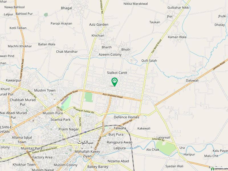 Map Of Sialkot Cantt In The Heart Of Sialkot Cantt Ideal Plot On Attaullah Street Ghazi Road  Cantt, Sialkot Id5172328 - Zameen.com