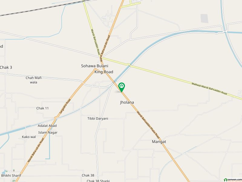 45000 Square Feet Agricultural Land For Sale In Phalia Mandi Bahauddin Road