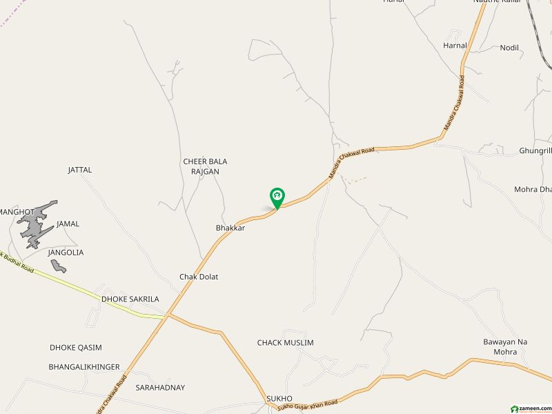 منڈرا ۔ چکوال روڈ مندرہ,راولپنڈی میں 100 کنال زرعی زمین 25.0 کروڑ میں برائے فروخت۔