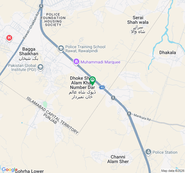 سیفران سٹی جی ٹی روڈ,راولپنڈی میں 5 مرلہ رہائشی پلاٹ 40.0 لاکھ میں برائے فروخت۔
