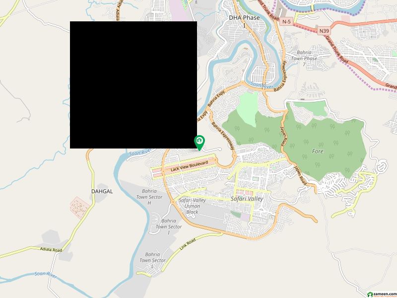 block A, well developed area