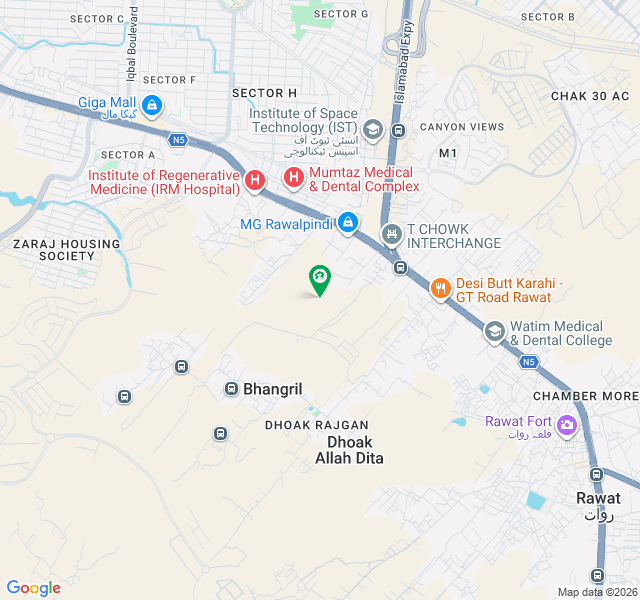 Prime 1 Kanal Level Plot for Sale | Sector E, Street 14, DHA Phase 1 Islamabad | Demand 3.60 Crore
