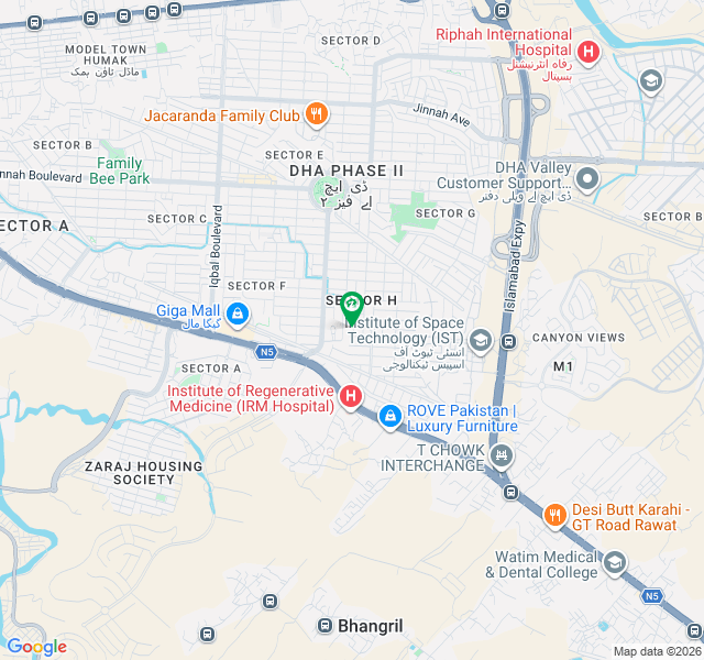 Beautiful PLOT FOR SALE, DHA Phase 2 Sector H, Plot 3, Lane 3 map