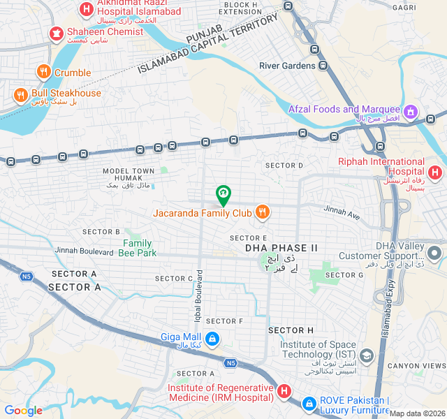 Sector E Residential Plot Nearest Jacrenda Club For Sale map