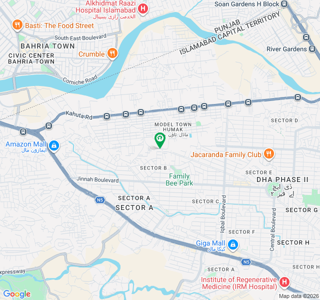 Investor Rate Plot For Sale In DHA Phase 2 Prime Location   Back Boundary Wall   Near Family Bee Park map