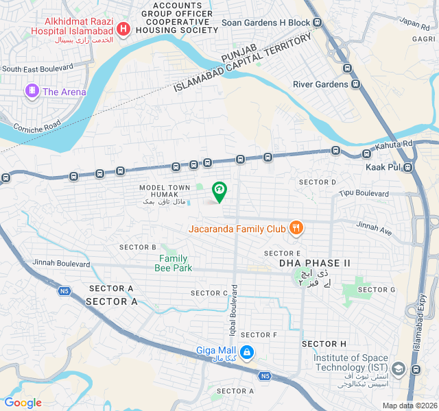 Elite Commercial Investment Opportunity 8 Marla Prime Commercial Plot   DHA Phase 2 Islamabad map