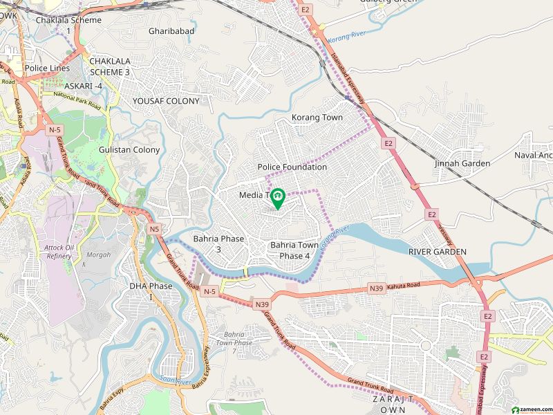 میڈیا ٹاؤن ۔ بلاک ڈی میڈیا ٹاؤن,راولپنڈی میں 12 مرلہ رہائشی پلاٹ 3.0 کروڑ میں برائے فروخت۔