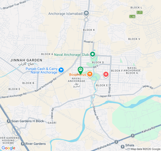 نیول اینکریج - بلاک اے نیول اینکریج,اسلام آباد میں 2 کنال رہائشی پلاٹ 5.75 کروڑ میں برائے فروخت۔