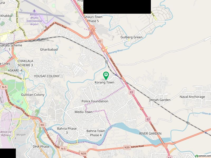 Korang Town kanal plot best location Korang Town kanal plot best location