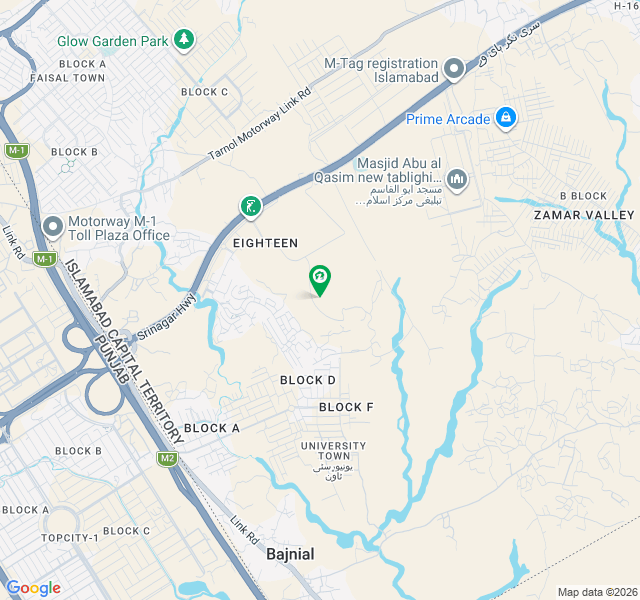 University Town, besides Motorway University Town, besides Motorway