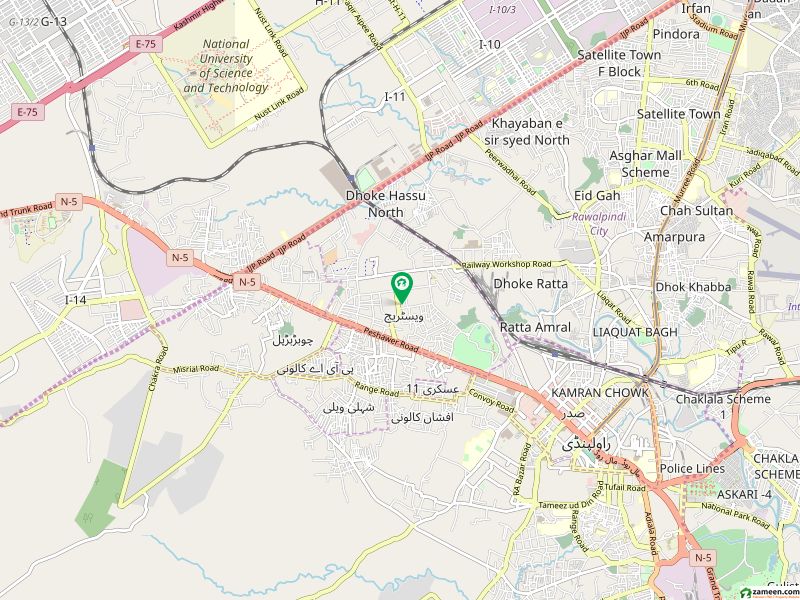 ویسٹریج راولپنڈی میں 2 کنال رہائشی پلاٹ 9.0 کروڑ میں برائے فروخت۔