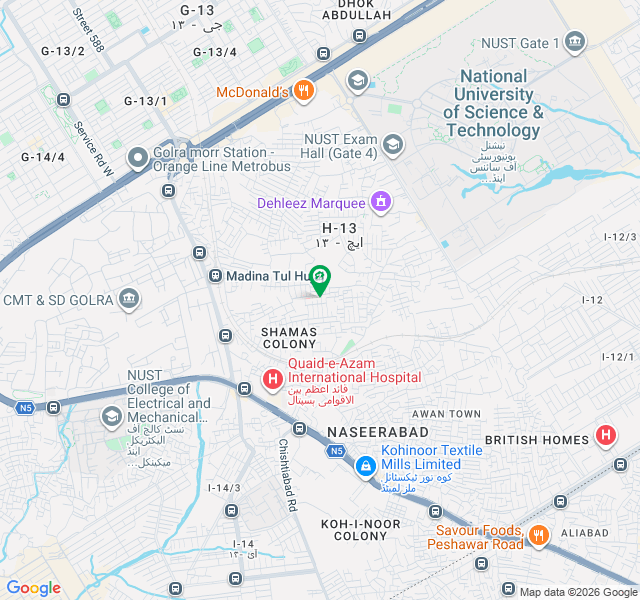 ایچ ۔ 13 اسلام آباد میں 5 مرلہ رہائشی پلاٹ 70.0 لاکھ میں برائے فروخت۔