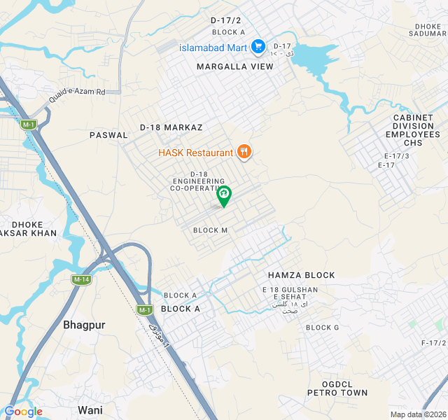 ڈی ۔ 18 اسلام آباد میں 1 کنال رہائشی پلاٹ 1.15 کروڑ میں برائے فروخت۔ ڈی ۔ 18 اسلام آباد میں 1 کنال رہائشی پلاٹ 1.15 کروڑ میں برائے فروخت۔